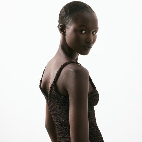 H&M Crochet Look Dress With Fringe - Picture 6 of 6